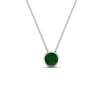 Load image into Gallery viewer, One Carat Round Bezel Solitaire Pendant
