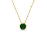 Load image into Gallery viewer, One Carat Round Bezel Solitaire Pendant