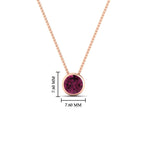 Load image into Gallery viewer, One Carat Round Bezel Solitaire Pendant