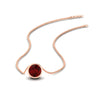 Load image into Gallery viewer, One Carat Round Bezel Solitaire Pendant