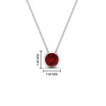 Load image into Gallery viewer, One Carat Round Bezel Solitaire Pendant