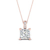 Load image into Gallery viewer, one-carat-square-cut-diamond-filigree-pendant-in-FDPD86802PR1.0CTANGLE2-NL-RG