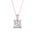 Load image into Gallery viewer, one-carat-square-cut-diamond-filigree-pendant-in-FDPD86802PR1.0CTANGLE2-NL-RG