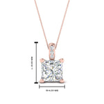 Load image into Gallery viewer, one-carat-square-cut-diamond-filigree-pendant-in-FDPD86802PR1.0CTANGLE2-NL-RG