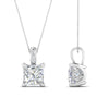 Load image into Gallery viewer, one-carat-square-cut-diamond-filigree-pendant-in-FDPD86802PR1.0CTANGLE2-NL-WG