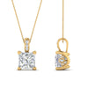 Load image into Gallery viewer, one-carat-square-cut-diamond-filigree-pendant-in-FDPD86802PR1.0CTANGLE2-NL-YG