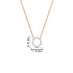 Load image into Gallery viewer, open-circle-round-pendant-for-women-in-rose-gold-fdpd11271-0-25-ct-angle1-nl-rg-hw