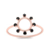 Load image into Gallery viewer, open-circle-stackable-black-diamond-ring-in-rose-gold-FD9561GBLACK-NL-RG.jpg