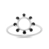 Load image into Gallery viewer, open-circle-stackable-black-diamond-ring-in-white-gold-FD9561GBLACK-NL-WG.jpg