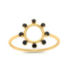 Load image into Gallery viewer, open-circle-stackable-black-diamond-ring-in-yellow-gold-FD9561GBLACK-NL-YG.jpg