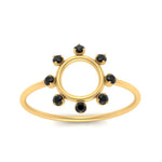 Load image into Gallery viewer, open-circle-stackable-black-diamond-ring-in-yellow-gold-FD9561GBLACK-NL-YG.jpg
