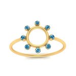 Load image into Gallery viewer, open-circle-stackable-blue-topaz-ring-in-yellow-gold-FD9561GICBLTO-NL-YG.jpg
