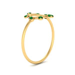 Load image into Gallery viewer, open-circle-stackable-emerald-ring-in-yellow-gold-FD9561GEMGR-NL-YG.jpg
