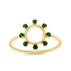 Load image into Gallery viewer, open-circle-stackable-emerald-ring-in-yellow-gold-FD9561GEMGR-NL-YG.jpg