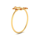 Load image into Gallery viewer, open-circle-stackable-orange-sapphire-ring-in-yellow-gold-FD9561GSAOR-NL-YG.jpg
