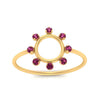 Load image into Gallery viewer, open-circle-stackable-pink-sapphire-ring-in-yellow-gold-FD9561GSADRPI-NL-YG.jpg