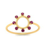 Load image into Gallery viewer, open-circle-stackable-pink-sapphire-ring-in-yellow-gold-FD9561GSADRPI-NL-YG.jpg
