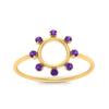 Load image into Gallery viewer, open-circle-stackable-purple-topaz-ring-in-yellow-gold-FD9561GVITO-NL-YG.jpg