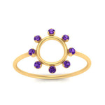 Load image into Gallery viewer, open-circle-stackable-purple-topaz-ring-in-yellow-gold-FD9561GVITO-NL-YG.jpg
