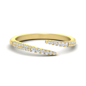 Open Diamond Wrap Ring