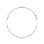 Load image into Gallery viewer, open-heart-chain-bracelet-in-platinum-FD-BRC8650ANGLE2-NL-WG