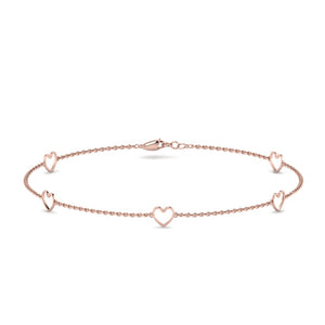 Open Heart Chain Bracelet