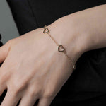 Load image into Gallery viewer, open-heart-chain-bracelet-fdbrc8650-fancy-1-yg
