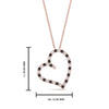 Load image into Gallery viewer, open-heart-diamond-pendant-necklace-with-black-diamond-in-FDPD10789-GBLACK-ANGLE1-NL-RG.jpg
