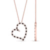 Load image into Gallery viewer, open-heart-diamond-pendant-necklace-with-black-diamond-in-FDPD10789-GBLACK-ANGLE1-NL-RG.jpg