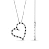 Load image into Gallery viewer, open-heart-diamond-pendant-necklace-with-black-diamond-in-FDPD10789-GBLACK-ANGLE1-NL-WG.jpg