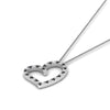 Load image into Gallery viewer, open-heart-diamond-pendant-necklace-with-black-diamond-in-FDPD10789-GBLACK-ANGLE1-NL-WG.jpg