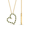 Load image into Gallery viewer, open-heart-diamond-pendant-necklace-with-emerald-in-FDPD10789-GEMGR-ANGLE1-NL-YG.jpg