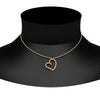 Load image into Gallery viewer, open-heart-diamond-pendant-necklace-with-orange-sapphire-in-FDPD10789-GSAOR-ANGLE1-NL-YG.jpg
