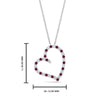 Load image into Gallery viewer, open-heart-diamond-pendant-necklace-with-pink-sapphire-in-FDPD10789-GSADRPI-ANGLE1-NL-WG.jpg