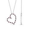 Load image into Gallery viewer, open-heart-diamond-pendant-necklace-with-pink-sapphire-in-FDPD10789-GSADRPI-ANGLE1-NL-WG.jpg