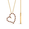 Load image into Gallery viewer, open-heart-diamond-pendant-necklace-with-pink-sapphire-in-FDPD10789-GSADRPI-ANGLE1-NL-YG.jpg
