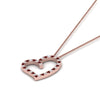 Load image into Gallery viewer, open-heart-diamond-pendant-necklace-with-ruby-in-FDPD10789-GRUDR-ANGLE1-NL-RG.jpg