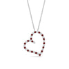 Load image into Gallery viewer, open-heart-diamond-pendant-necklace-with-ruby-in-FDPD10789-GRUDR-ANGLE1-NL-WG.jpg
