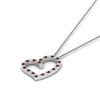 Load image into Gallery viewer, open-heart-diamond-pendant-necklace-with-ruby-in-FDPD10789-GRUDR-ANGLE1-NL-WG.jpg