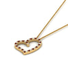 Load image into Gallery viewer, open-heart-diamond-pendant-necklace-with-ruby-in-FDPD10789-GRUDR-ANGLE1-NL-YG.jpg