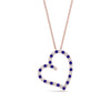 Load image into Gallery viewer, open-heart-diamond-pendant-necklace-with-sapphire-in-FDPD10789-GSABL-ANGLE1-NL-RG.jpg