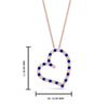Load image into Gallery viewer, open-heart-diamond-pendant-necklace-with-sapphire-in-FDPD10789-GSABL-ANGLE1-NL-RG.jpg
