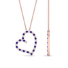 Load image into Gallery viewer, open-heart-diamond-pendant-necklace-with-sapphire-in-FDPD10789-GSABL-ANGLE1-NL-RG.jpg