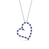 Load image into Gallery viewer, open-heart-diamond-pendant-necklace-with-sapphire-in-FDPD10789-GSABL-ANGLE1-NL-WG.jpg