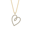 Load image into Gallery viewer, open-heart-shaped-diamond-pendant-with-black-diamond-in-FDPD10783-GBLACK-NL-YG.jpg