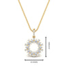 Load image into Gallery viewer, open-round-cluster-diamond-necklace-in-FDPD10454-NL-YG