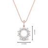Load image into Gallery viewer, open-round-cluster-diamond-necklace-in-FDPD10454-NL-RG