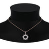 Load image into Gallery viewer, open-round-cluster-diamond-necklace-in-FDPD10454-NL-RG