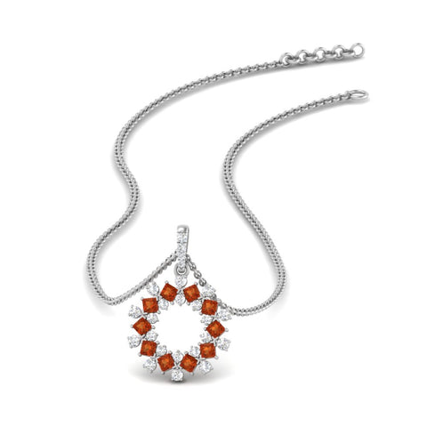 open-round-cluster-orange-sapphire-necklace-in-FDPD10454GSAOR-NL-WG