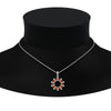 Load image into Gallery viewer, open-round-cluster-orange-sapphire-necklace-in-FDPD10454GSAOR-NL-WG